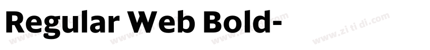 Regular Web Bold字体转换